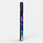 Coques Case-Mate iPhone Violet et Turquoise Abstrait Fluid Art (Dos/Droite)