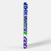 Coques Case-Mate iPhone [Violet et vert] Tourbillons Op-Art (Verso / Droite)