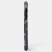 Coques Case-Mate iPhone Violet foncé violet gris Brown Géode Marbre Art (Dos/Gauche)