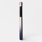 Coques Case-Mate iPhone Violet Glitter Ombre Diamants (Dos/Gauche)