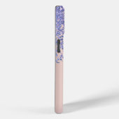Coques Case-Mate iPhone Violet Glitter Ombre Diamants (Verso / Droite)