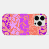 Coques Case-Mate iPhone Violet Hibiscus rayé de la baie de Moloaa (Verso (horizontal))