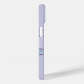 Coques Case-Mate iPhone Violet lavande agate marbre nom script (Verso / Droite)