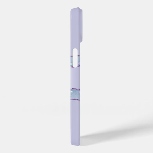 Coques Case-Mate iPhone Violet lavande agate marbre nom script (Verso / Droite)
