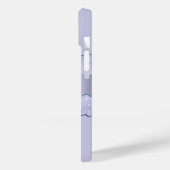 Coques Case-Mate iPhone Violet lavande agate marbre nom script (Verso / Gauche)