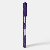 Coques Case-Mate iPhone Violet Lilac Purple Tartan Feather Pattern (Verso / Droite)