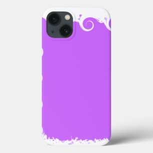 iPhone 13 Case Violet moderne blanc