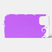 Coques Case-Mate iPhone Violet moderne blanc (Verso (horizontal))