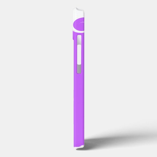 Coques Case-Mate iPhone Violet moderne blanc (Verso / Gauche)