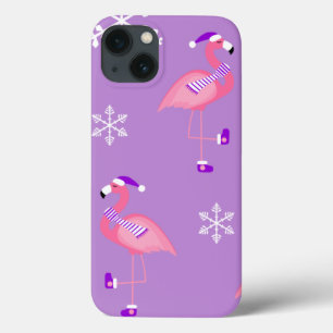 Case-Mate iPhone Case violet noël santa claus flamingo