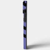 Coques Case-Mate iPhone violet noir Chevron motif Monogramme (Verso / Gauche)