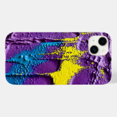 Coques Case-Mate iPhone Violet Noir Jaune Explosion Couleur amusant (Verso (horizontal))