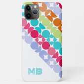 Coques Case-Mate iPhone Violet orange rose Aqua Cercles du milieu du siècl (Dos)