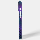 Coques Case-Mate iPhone Violet Rencontre Turquoise Art Fractal Abstrait Mo (Verso / Gauche)