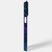 Coques Case-Mate iPhone Violet Rencontre Turquoise Art Fractal Abstrait Mo (Verso / Droite)