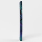 Coques Case-Mate iPhone Violet Rencontre Turquoise Art Fractal Abstrait Mo (Dos/Droite)