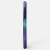 Coques Case-Mate iPhone Violet Rencontre Turquoise Art Fractal Abstrait Mo (Dos/Gauche)