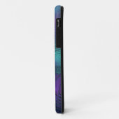 Coques Case-Mate iPhone Violet Rencontre Turquoise Art Fractal Abstrait Mo (Dos/Gauche)