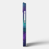 Coques Case-Mate iPhone Violet rencontre Turquoise moderne art fractal abs (Verso / Gauche)