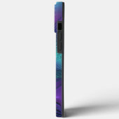 Coques Case-Mate iPhone Violet Rencontre Turquoise Moderne Art Fractal Abs (Verso / Gauche)