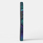 Coques Case-Mate iPhone Violet Rencontre Turquoise Moderne Art Fractal Abs (Verso / Droite)