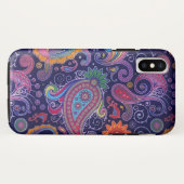 Coques Case-Mate iPhone Violet Rose Paisley (Dos (Horizontal))