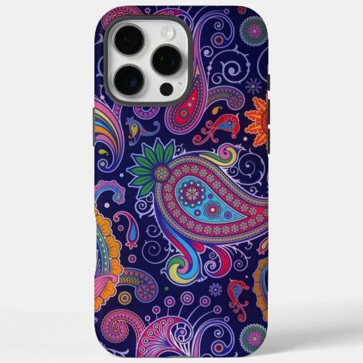 Coques Case-Mate iPhone Violet Rose Paisley (Verso)