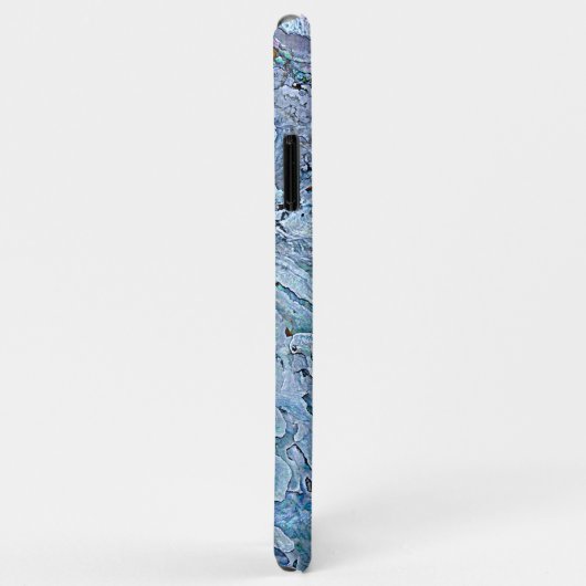 Coques Case-Mate iPhone Violet rose Turquoise violet Motif Abalone (Dos/Droite)