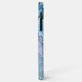 Coques Case-Mate iPhone Violet rose Turquoise violet Motif Abalone (Dos/Gauche)