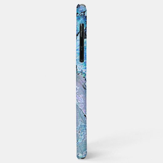 Coques Case-Mate iPhone Violet rose Turquoise violet Motif Abalone (Dos/Gauche)