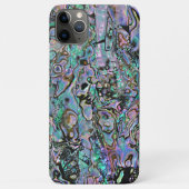 Coques Case-Mate iPhone Violet rose Turquoise violet Motif Abalone (Dos)