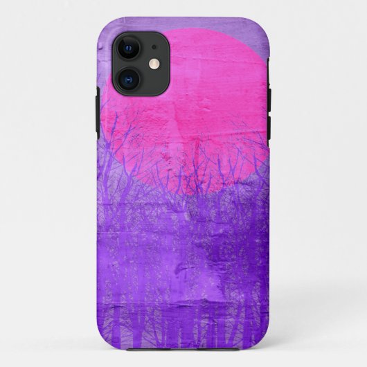 Coques Case-Mate iPhone Violet Sunset | Abstract painting (Dos)