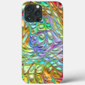 Coques Case-Mate iPhone Violet Turquoise Orange rose Motif rétro (Verso)