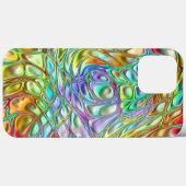 Coques Case-Mate iPhone Violet Turquoise Orange rose Motif rétro (Verso (horizontal))