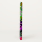 Coques Case-Mate iPhone Violet, Vert citron, Art Fluide Noir (Dos/Droite)