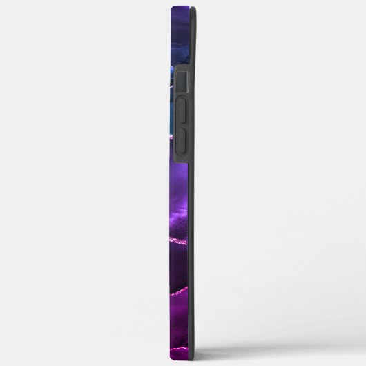 Coques Case-Mate iPhone Violet violet Agate moderne Monogramme (Verso / Gauche)