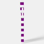 Coques Case-Mate iPhone Violet violet & Blancs Initiales Monogramme (Verso / Gauche)