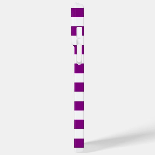 Coques Case-Mate iPhone Violet violet & Blancs Initiales Monogramme (Verso / Gauche)