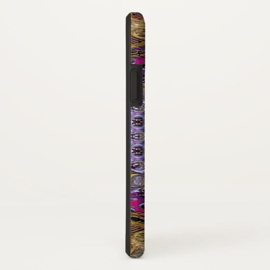 Coques Case-Mate iPhone Violets Baylphine beau monogramme (Dos/Droite)