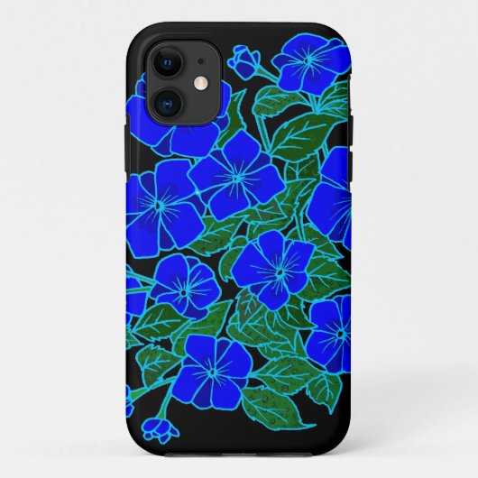 Coques Case-Mate iPhone Violettes bleues #1 (Dos)