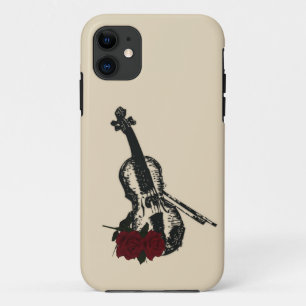 Coques Pour iPhone Violon et Roses