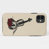 Coques Case-Mate iPhone Violon et Roses (Dos (Horizontal))