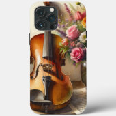 Coques Case-Mate iPhone Violon, Partition et un Vase de Fleurs (Verso)