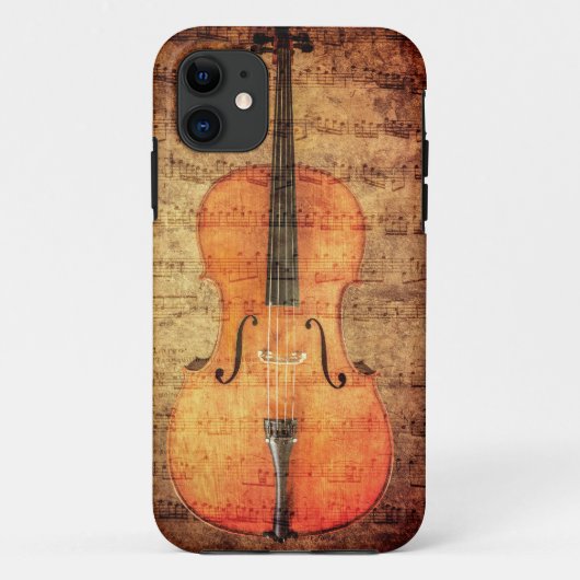 Coques Case-Mate iPhone Violoncelle vintage (Dos)