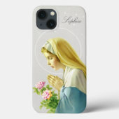 Coques Case-Mate iPhone Virgin Mary Prayer Case-Mate iPhone Case (Verso)