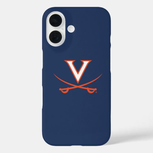 Coques Case-Mate iPhone Virginia Cavaliers V épées | Orange (Verso)