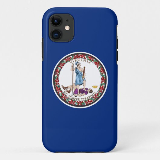 Coques Case-Mate iPhone Virginia State Seal, Le drapeau de l'état de Virgi (Dos)