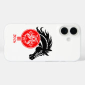 Coques Case-Mate iPhone Virgo x Année du Cheval 2026 (Verso (horizontal))