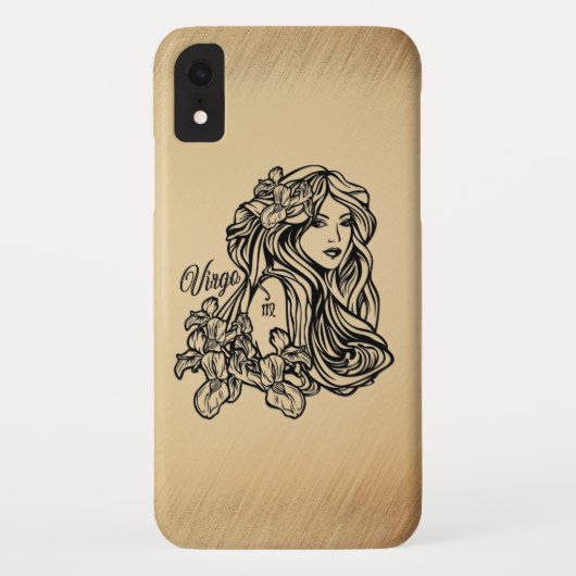 Coques Case-Mate iPhone Virgo Zodiac - Antique Look (Dos)