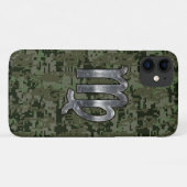 Coques Case-Mate iPhone Virgo Zodiac Connexion Olive Digital Camo (Dos (Horizontal))